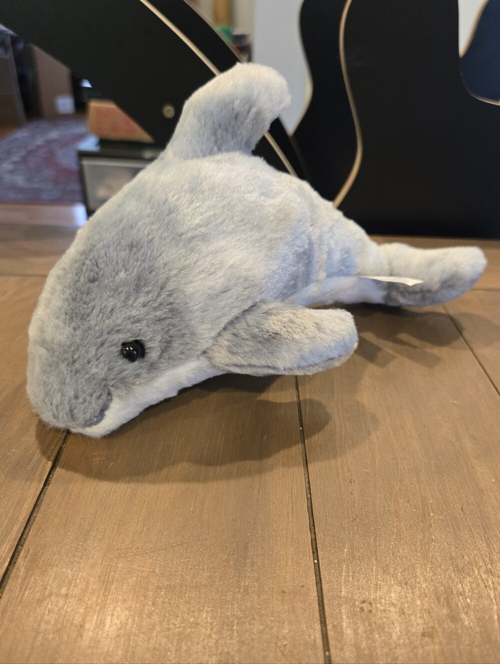 Plush Gray Dolphin Stuffed Animal Sea World